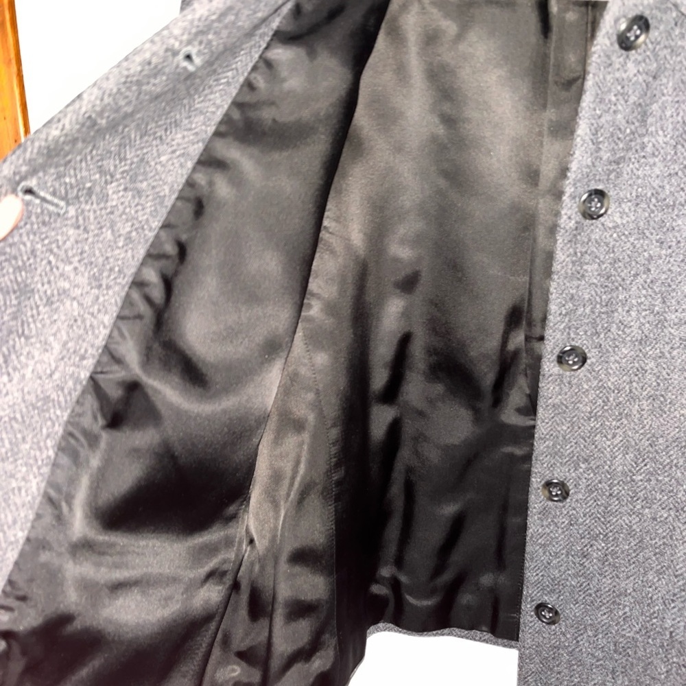 Land’s End Gray Wool Blend Lined Women's Blazer Jacket size 14 - Picture 5 of 6